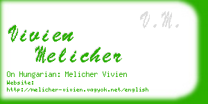 vivien melicher business card